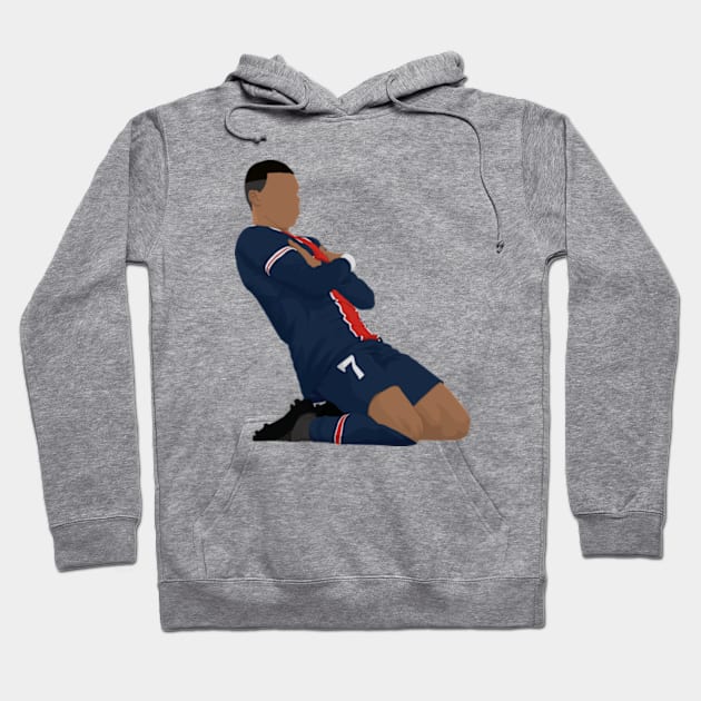 Soccer player celebration Hoodie by RockyDesigns